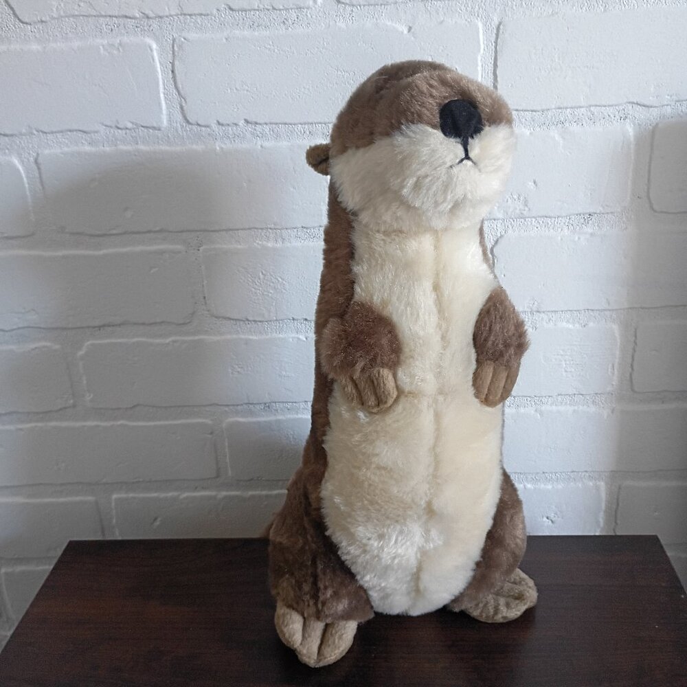The Petting Zoo River Otter Plush Stuffed Animal Standing 13 inches tall